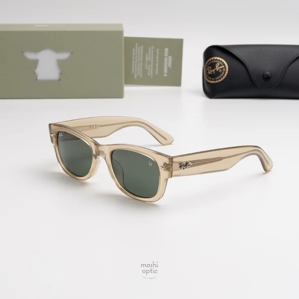 แว่นกันแดด Ray-Ban RB0832SF 146031 Polished Beige Green