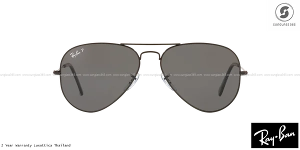 แว่นกันแดด Ray-Ban Aviator large metal RB3025 002/48 Black / Black Polarized image 2 แว่นกันแดด Ray-Ban Aviator large metal RB3025 002/48 Black / Black Polarized image 2