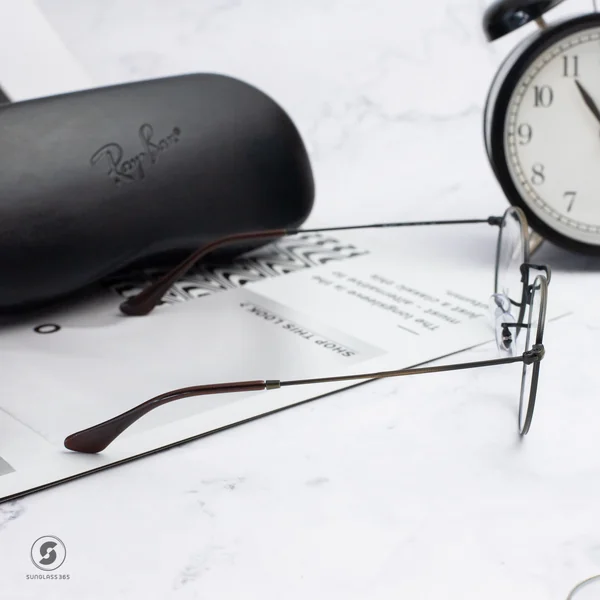 แว่นสายตา Ray-Ban Round Metal RX3447V 3117 Antique Gold image 3