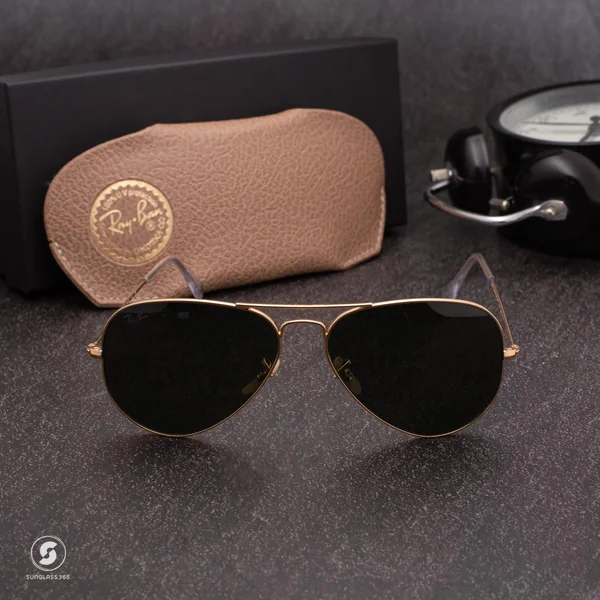 แว่นกันแดด Ray-Ban Aviator large metal RB3025 W3400 Gold / G-15 image 3 แว่นกันแดด Ray-Ban Aviator large metal RB3025 W3400 Gold / G-15 image 3