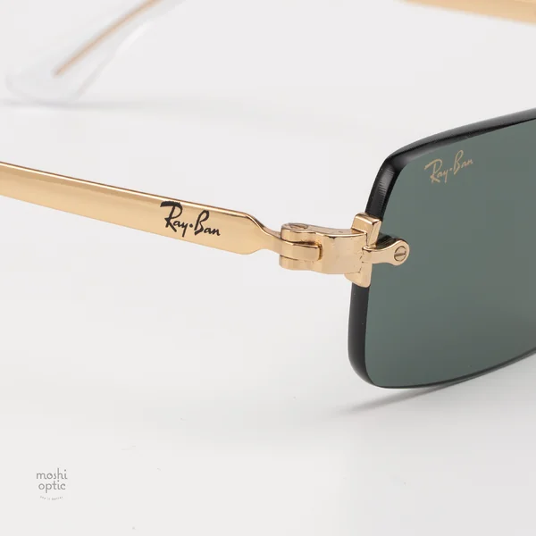 แว่นกันแดด Ray-Ban A$AP Rocky RB3928 001/71 Arista gold / Dark green image 7