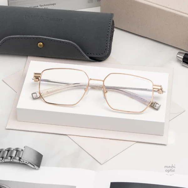 แว่นสายตา DITA LANCIER DLX146 A 01 Gold / Shiny Silver image 7