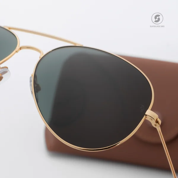 แว่นกันแดด Ray-Ban Aviator large metal RB3558 001/71 Gold / G-15 image 5 แว่นกันแดด Ray-Ban Aviator large metal RB3558 001/71 Gold / G-15 image 5
