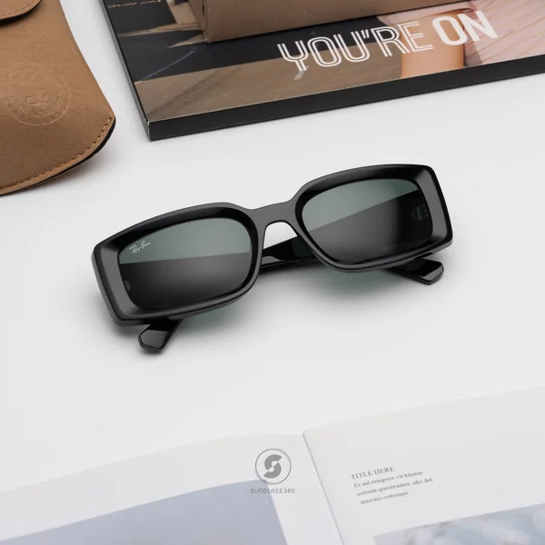 แว่นกันแดด Ray-Ban Kiliane RB4395F 667771 Black / Dark Green แว่นกันแดด Ray-Ban Kiliane RB4395F 667771 Black / Dark Green