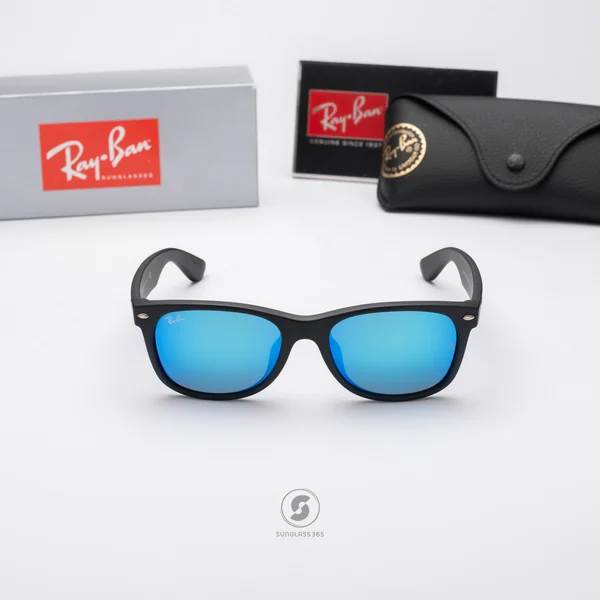 RayBan RB2132F 622/17 Nre Wayfarer Blue Mirror image 2 RayBan RB2132F 622/17 Nre Wayfarer Blue Mirror image 2