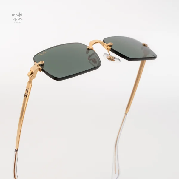 แว่นกันแดด Ray-Ban A$AP Rocky RB3928 001/71 Arista gold / Dark green image 11