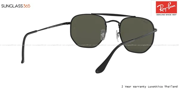 แว่นกันแดด Ray-Ban Marshal RB3648 002/58 Black / Green Polarized image 8 แว่นกันแดด Ray-Ban Marshal RB3648 002/58 Black / Green Polarized image 8