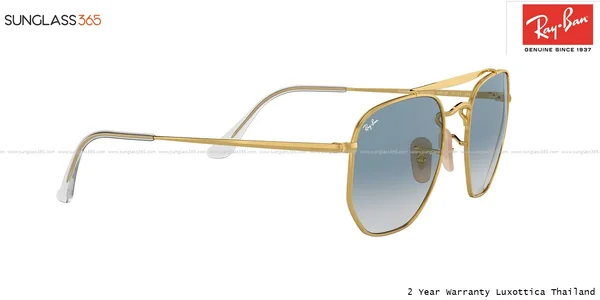 แว่นกันแดด Ray-Ban Marshal RB3648 001/3F Gold /Clear Gradient Blue image 11