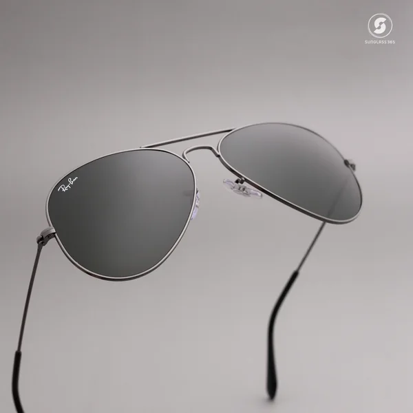 แว่นกันแดด Ray-Ban Aviator large metal RB3025 W0879 Gunmetal / G-15 Green image 6 แว่นกันแดด Ray-Ban Aviator large metal RB3025 W0879 Gunmetal / G-15 Green image 6