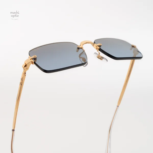 แว่นกันแดด Ray-Ban A$AP Rocky RB3928 001/S2 Arista gold / Blue gradient dark grey image 11