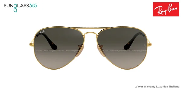 แว่นกันแดด Ray-Ban Aviator large metal RB3025 181/71 Gold Havana / Grey gradient image 2 แว่นกันแดด Ray-Ban Aviator large metal RB3025 181/71 Gold Havana / Grey gradient image 2