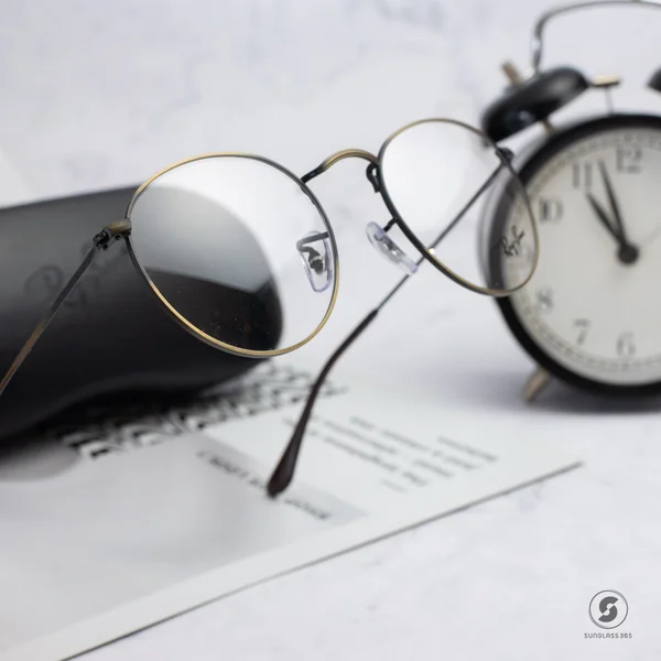 แว่นสายตา Ray-Ban Round Metal RX3447V 3117 Antique Gold image 4
