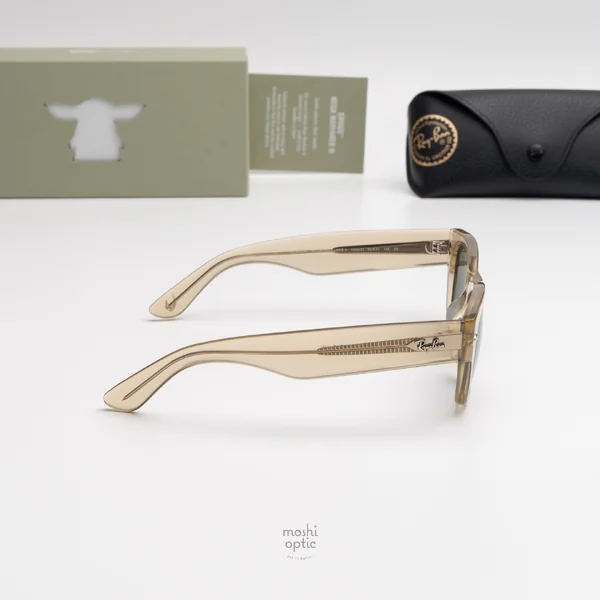 แว่นกันแดด Ray-Ban RB0832SF 146031 Polished Beige Green image 5