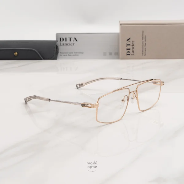 แว่นสายตา DITA LANCIER DLX144 A 01 White Gold / Shiny Silver image 3