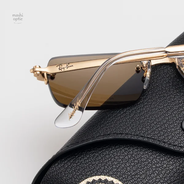 แว่นกันแดด Ray-Ban A$AP Rocky RB3928 001/73 Arista gold / Dark brown image 10