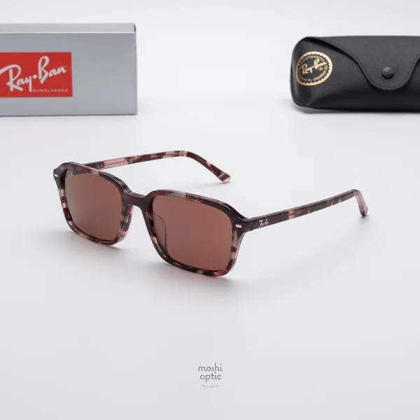 แว่นกันแดด Ray-Ban Raimond RB2231F 1416C5 Transparent Fantasy Violet & Red / Red image 2 แว่นกันแดด Ray-Ban Raimond RB2231F 1416C5 Transparent Fantasy Violet & Red / Red image 2