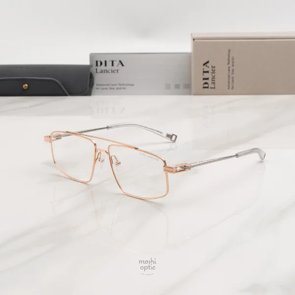 แว่นสายตา DITA LANCIER DLX144 A 04 Rose Gold / Shiny Silver