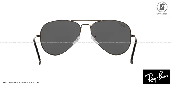 แว่นกันแดด Ray-Ban Aviator large metal RB3025 002/48 Black / Black Polarized image 7 แว่นกันแดด Ray-Ban Aviator large metal RB3025 002/48 Black / Black Polarized image 7