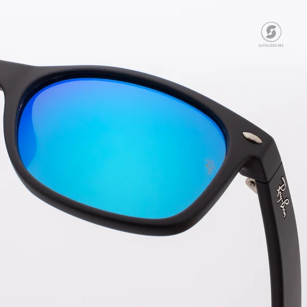 RayBan RB2132F 622/17 Nre Wayfarer Blue Mirror image 6 RayBan RB2132F 622/17 Nre Wayfarer Blue Mirror image 6