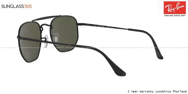 แว่นกันแดด Ray-Ban Marshal RB3648 002/58 Black / Green Polarized image 5 แว่นกันแดด Ray-Ban Marshal RB3648 002/58 Black / Green Polarized image 5