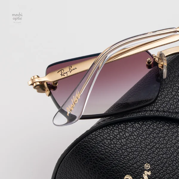 แว่นกันแดด Ray-Ban A$AP Rocky RB3928 001/8H Arista gold / Clear gradient dark violet image 10 แว่นกันแดด Ray-Ban A$AP Rocky RB3928 001/8H Arista gold / Clear gradient dark violet image 10