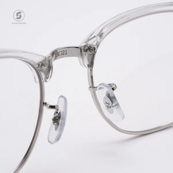 แว่นสายตา Ray-Ban Clubmaster RX5154 2001 White Transparent image 7 แว่นสายตา Ray-Ban Clubmaster RX5154 2001 White Transparent image 7