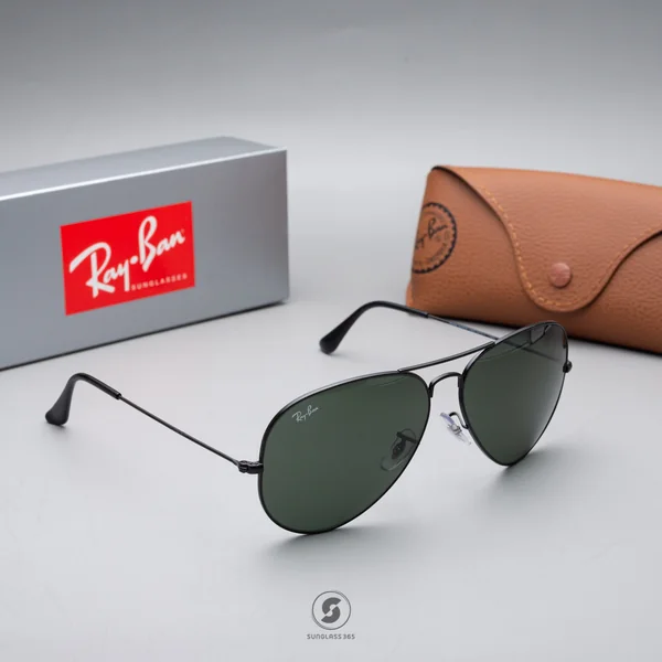 แว่นกันแดด Ray-Ban Aviator large metal ii RB3026 L2821 Black / Green G-15 image 3 แว่นกันแดด Ray-Ban Aviator large metal ii RB3026 L2821 Black / Green G-15 image 3
