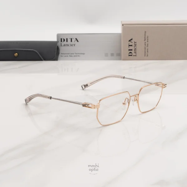 แว่นสายตา DITA LANCIER DLX146 A 01 Gold / Shiny Silver image 3