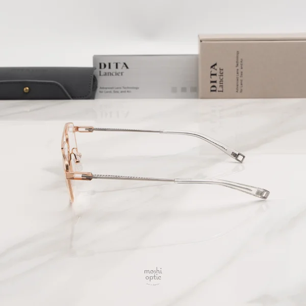 แว่นสายตา DITA LANCIER DLX144 A 04 Rose Gold / Shiny Silver image 4
