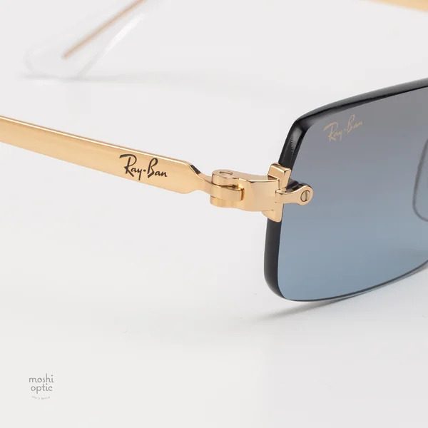 แว่นกันแดด Ray-Ban A$AP Rocky RB3928 001/S2 Arista gold / Blue gradient dark grey image 7