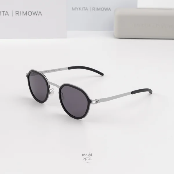 แว่นกันแดด MYKITA RIMOWA SUN MR001 AL1 WHITE SILVER BLACK COOLGREY SOLID แว่นกันแดด MYKITA RIMOWA SUN MR001 AL1 WHITE SILVER BLACK COOLGREY SOLID