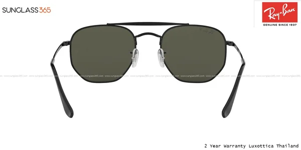 แว่นกันแดด Ray-Ban Marshal RB3648 002/58 Black / Green Polarized image 7 แว่นกันแดด Ray-Ban Marshal RB3648 002/58 Black / Green Polarized image 7