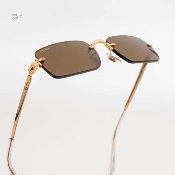 แว่นกันแดด Ray-Ban A$AP Rocky RB3928 001/73 Arista gold / Dark brown image 11