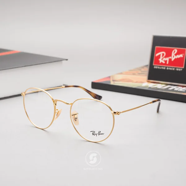 แว่นสายตา Ray-Ban Round Metal RX3447V 2500 Arista Gold image 3 แว่นสายตา Ray-Ban Round Metal RX3447V 2500 Arista Gold image 3