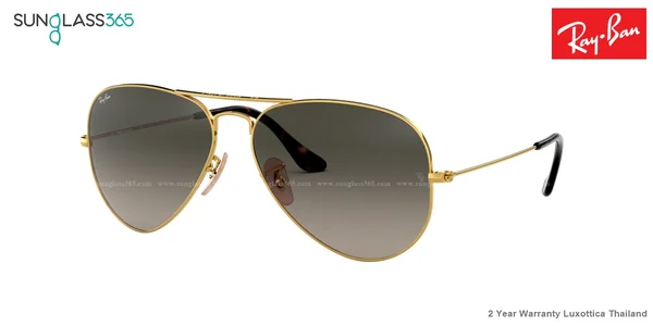 แว่นกันแดด Ray-Ban Aviator large metal RB3025 181/71 Gold Havana / Grey gradient แว่นกันแดด Ray-Ban Aviator large metal RB3025 181/71 Gold Havana / Grey gradient