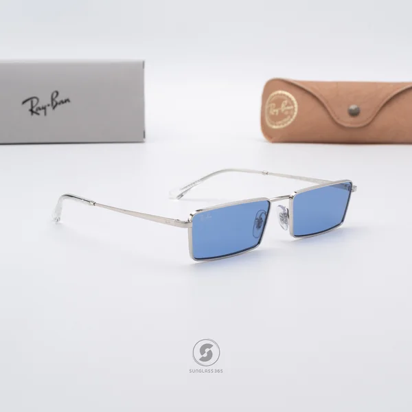 แว่นกันแดด Ray-Ban Emy RB3741 003/80 Silver / Blue image 4 แว่นกันแดด Ray-Ban Emy RB3741 003/80 Silver / Blue image 4