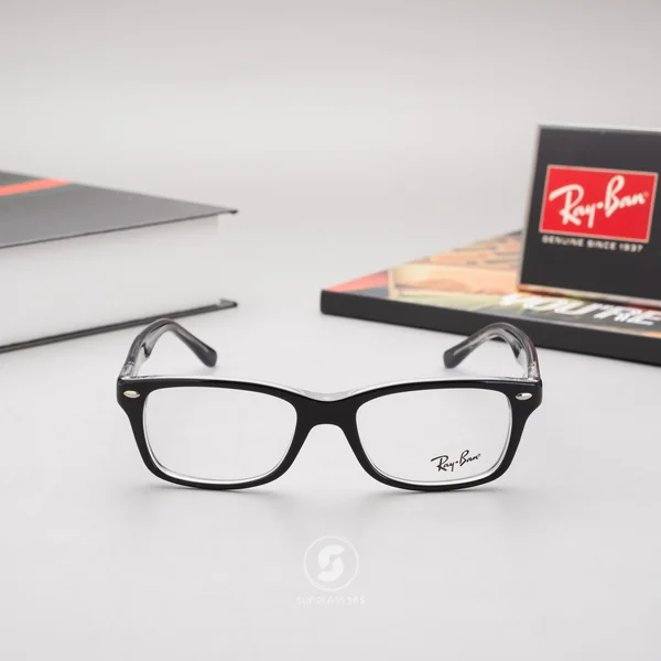 แว่นสายตา Ray-Ban Junior RY1531 3529 Black on Transparent image 3