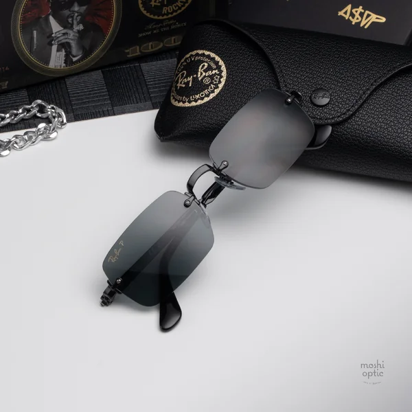 แว่นกันแดด Ray-Ban A$AP Rocky RB3928 002/81 Black / Dark grey polarized image 3 แว่นกันแดด Ray-Ban A$AP Rocky RB3928 002/81 Black / Dark grey polarized image 3
