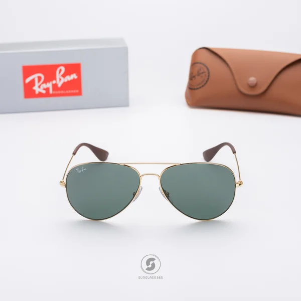 แว่นกันแดด Ray-Ban Aviator large metal RB3558 001/71 Gold / G-15 image 2 แว่นกันแดด Ray-Ban Aviator large metal RB3558 001/71 Gold / G-15 image 2