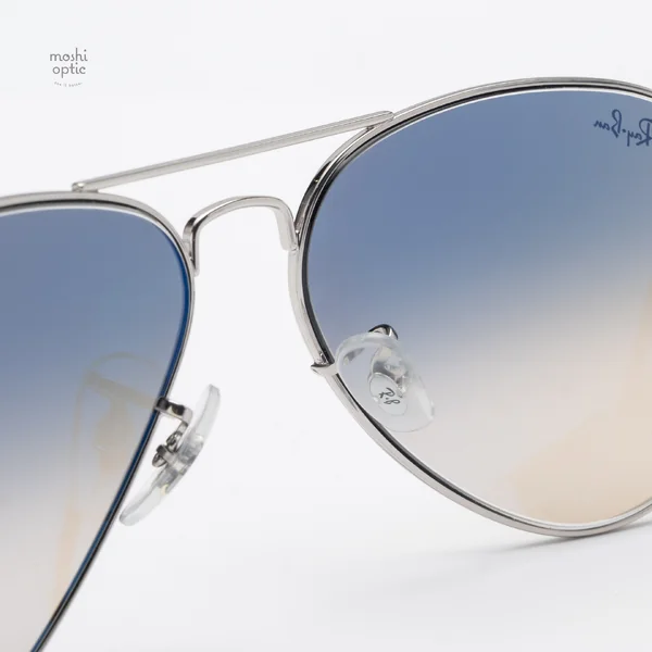 แว่นกันแดด Ray-Ban Aviator large metal RB3025 003/32 Silver / Grey Gradient image 9
