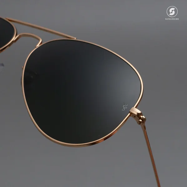 แว่นกันแดด Ray-Ban Aviator large metal RB3025 L0205 Gold / Green G-15 image 6 แว่นกันแดด Ray-Ban Aviator large metal RB3025 L0205 Gold / Green G-15 image 6