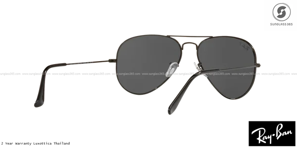 แว่นกันแดด Ray-Ban Aviator large metal RB3025 002/48 Black / Black Polarized image 8 แว่นกันแดด Ray-Ban Aviator large metal RB3025 002/48 Black / Black Polarized image 8