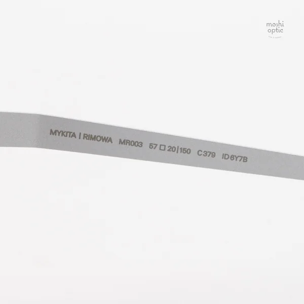 แว่นกันแดด MYKITA RIMOWA SUN MR003 AL1 WHITE SILVER BLACK COOLGREY SOLID image 8