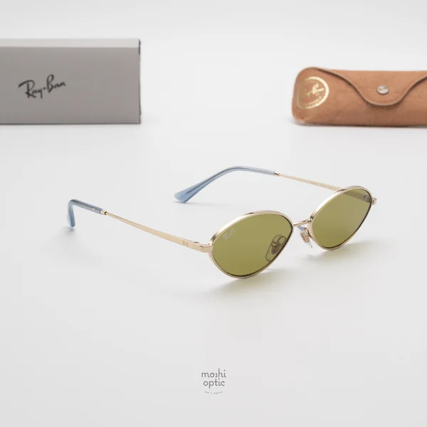 แว่นกันแดด Ray-Ban Kai RB3757 9213/2 Pale Gold / Green image 4 แว่นกันแดด Ray-Ban Kai RB3757 9213/2 Pale Gold / Green image 4