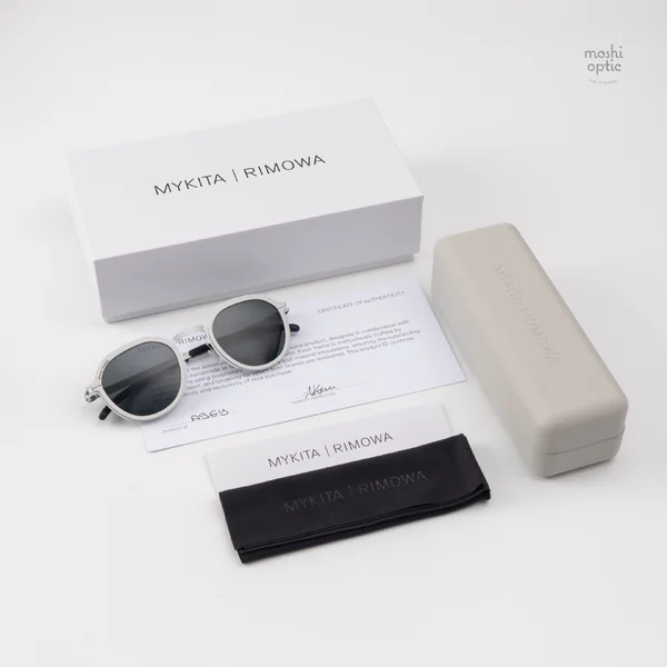แว่นกันแดด MYKITA RIMOWA SUN MR001 AL2 WHITE SILVER SILVER DARKGREY SOLID image 10 แว่นกันแดด MYKITA RIMOWA SUN MR001 AL2 WHITE SILVER SILVER DARKGREY SOLID image 10