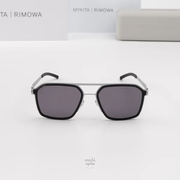 แว่นกันแดด MYKITA RIMOWA SUN MR003 AL1 WHITE SILVER BLACK COOLGREY SOLID image 3