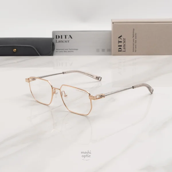แว่นสายตา DITA LANCIER DLX146 A 01 Gold / Shiny Silver