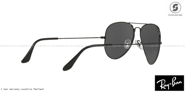 แว่นกันแดด Ray-Ban Aviator large metal RB3025 002/48 Black / Black Polarized image 9 แว่นกันแดด Ray-Ban Aviator large metal RB3025 002/48 Black / Black Polarized image 9