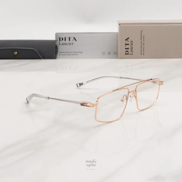 แว่นสายตา DITA LANCIER DLX144 A 04 Rose Gold / Shiny Silver image 3