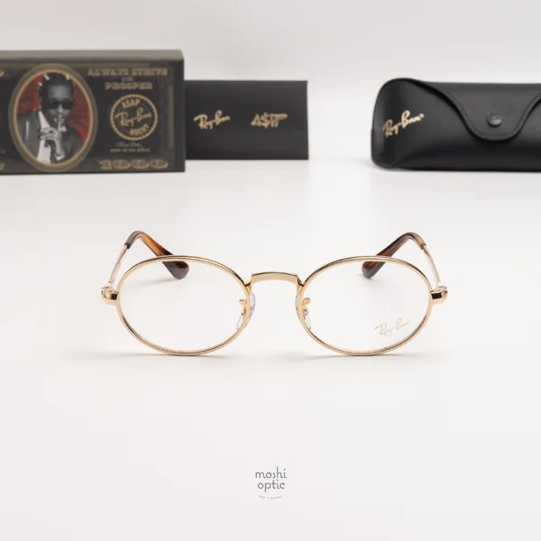 แว่นสายตา Ray-Ban A$AP RX3931V 2500 Arista Gold image 3 แว่นสายตา Ray-Ban A$AP RX3931V 2500 Arista Gold image 3